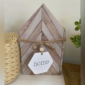 Contemporary Herringbone boho 9x6 heavy boho “home” table decor